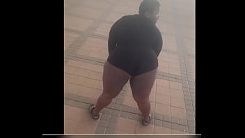 ebony blowjob in public