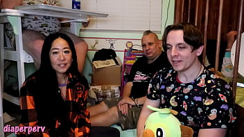 Diaper lactating milf