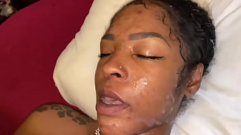 ebony teen home alone